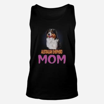 I Love Australian Shepherd Mom Funny Dog Mom Mothers Day Unisex Tank Top - Seseable