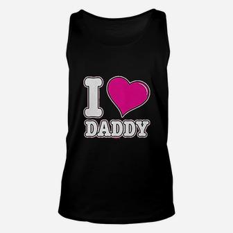 I Love Daddy Fathers Day Dad, dad birthday gifts Unisex Tank Top - Seseable