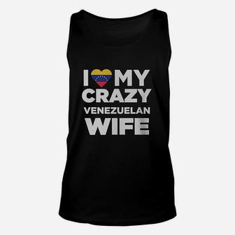 I Love My Crazy Venzuelan Wife Cute Venezuela Unisex Tank Top - Seseable
