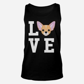 I Love My Dog Chihuahua Dog Lover Unisex Tank Top - Seseable