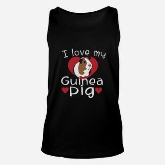 I Love My Guinea Pig Cute Guinea Pig Lovers Unisex Tank Top - Seseable