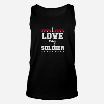 I Love My Soldier Military Wife Husband Spouse Unisex Tank Top - Seseable