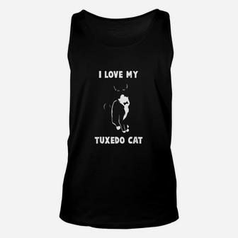 I Love My Tuxedo Cat Cat Lover Unisex Tank Top - Seseable
