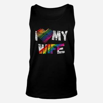 I Love My Wife Gay Rights Tshirt Lesbian Pride Marriage Unisex Tank Top - Seseable