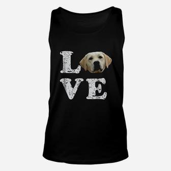 I Love My Yellow Lab Labrador Retriever Dog Unisex Tank Top - Seseable