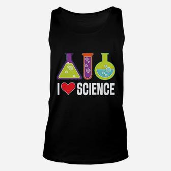 I Love Science Chemistry Teacher Unisex Tank Top - Seseable