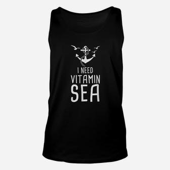 I Need Vitamin Sea For Summer Sunset At Beach And Ocean Unisex Tank Top - Seseable