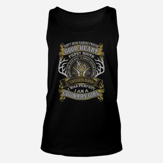 I Never Said I Was Perfect I Am A Country Girl Unisex Tank Top - Seseable