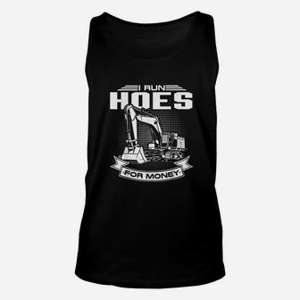 I Run Hoes For Money Construction Workers Unisex Tank Top - Seseable
