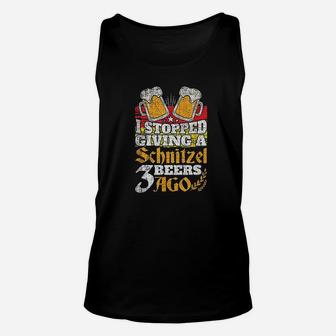I Stopped Giving A Schnitzel 3 Beers Ago German Oktoberfest Unisex Tank Top - Seseable
