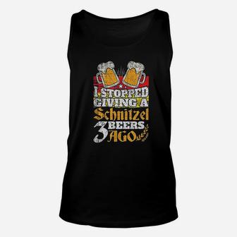 I Stopped Giving A Schnitzel Beers Ago German Oktoberfest Unisex Tank Top - Seseable