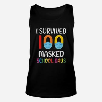 I Survived 100 School Days Gift For Teacher Student Unisex Tank Top - Seseable