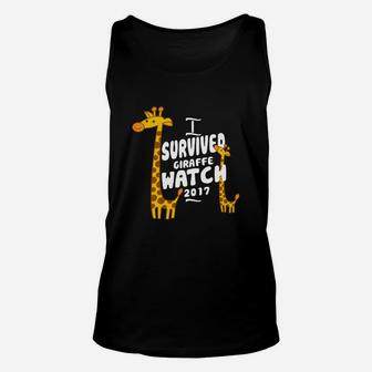I Survived Giraffe Watch 2017 T-shirt April The Giraffe Unisex Tank Top - Seseable