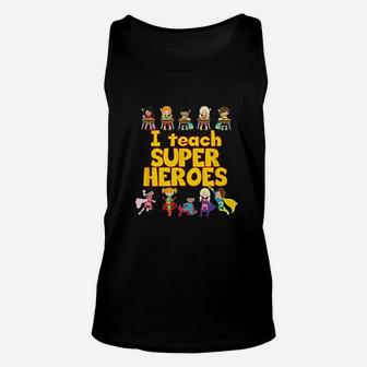 I Teach Super Heroes Comic Book Hero Teacher Unisex Tank Top - Seseable