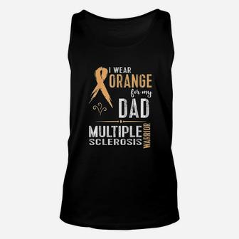 I Wear Orange For My Dad Unisex Tank Top - Seseable