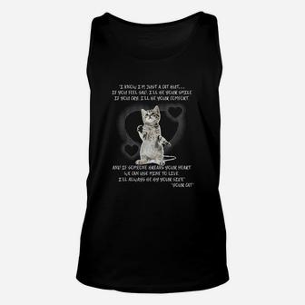 I Will Always Be By Your Side Your Cat Cute Cat Kitten Unisex Tank Top - Seseable