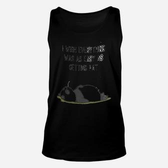 I Wish Everything Was As Easy As Getting Fat Panda Unisex Tank Top - Seseable
