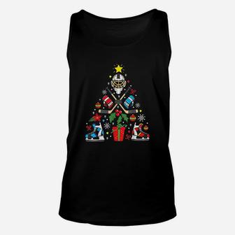 Ice Hockey Christmas Ornament Tree Funny Xmas Gift Unisex Tank Top - Seseable