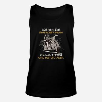 Ich Bin Ein Einfacher Mann Unisex TankTop für Motorrad-Enthusiasten - Seseable