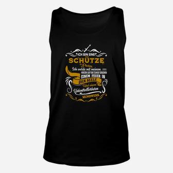 Ich bin eine Schütze Damen Unisex TankTop, Sternzeichen Motiv - Seseable