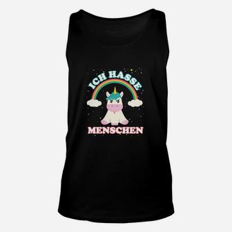 Ich Hassese Menschen Einhorn TankTop - Seseable