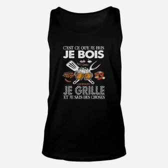 Ich Trinke & Weiß Dinge Lustiges Zitat Unisex TankTop für Serienfans - Seseable