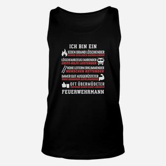 Ich Bin Ein Feuerwehrmann Unisex TankTop - Seseable