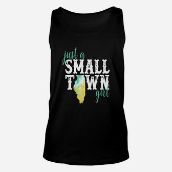 Illinois Small Town Girl Shirt Hometown State Roots Home Unisex Tank Top - Seseable