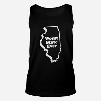 Illinois - Worst State Ever T-shirt Unisex Tank Top - Seseable