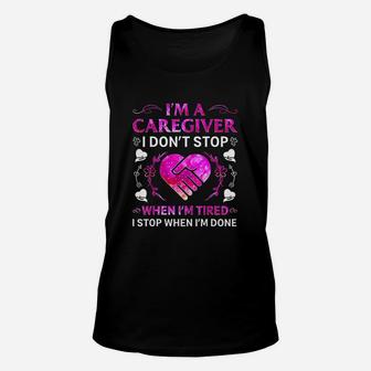 Im A Caregiver Child Care Worker Colorful Design Gift Unisex Tank Top - Seseable