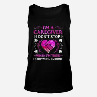 Im A Caregiver Child Care Worker Colorful Design Gifts Unisex Tank Top - Seseable