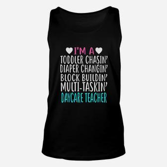 Im A Daycare Teacher Childcare Worker Gift Unisex Tank Top - Seseable