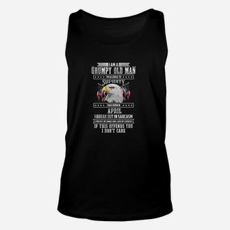 Im A Grumpy Old Man Born In April Fathers Day Unisex Tank Top - Seseable