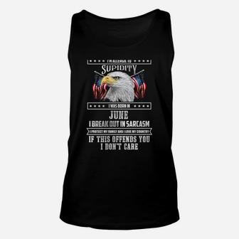 Im A Grumpy Old Man Born In June Fathers Day Gift Unisex Tank Top - Seseable
