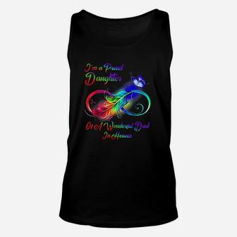 Im A Proud Daughter Of A Wonderful Dad In Heaven Gifts Unisex Tank Top - Seseable