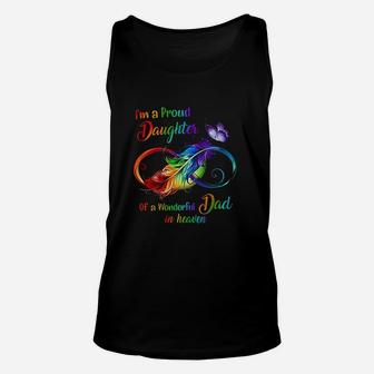 Im A Proud Daughter Of A Wonderful Dad In Heaven Unisex Tank Top - Seseable