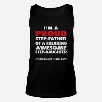 Im A Proud Step-father Of Awesome Step-daughter Unisex Tank Top - Seseable