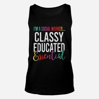 Im A Social Worker Classy Educated Essential 2020 Unisex Tank Top - Seseable