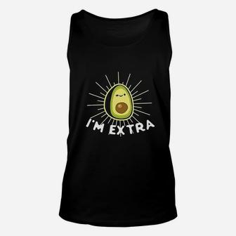 Im Extra Avocado Guacamole Cute Funny Graphic Unisex Tank Top - Seseable