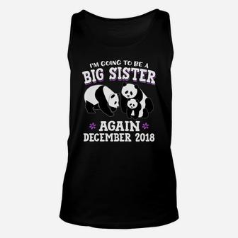 Im Going To Be A Big Sister Again December 2022 Panda Unisex Tank Top | Seseable UK