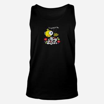 Im Going To Bee A Big Sister Crowned Bee With Flowers Unisex Tank Top - Seseable