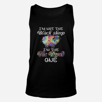 I'm Not The Black Sheep I'm The Tie Dyed One Unisex Tank Top - Seseable