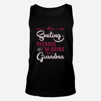I'm Smiling Because I'm Going To Be A Grandma Shirt Unisex Tank Top - Seseable