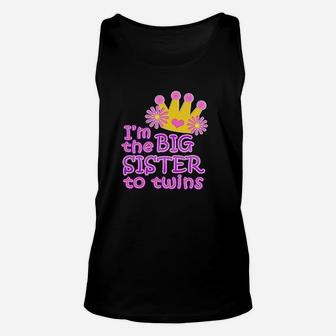 Im The Big Sister To Twins, sister presents Unisex Tank Top - Seseable