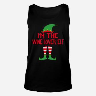 Im The Wine Lover Elf Matching Family Christmas Gift Unisex Tank Top - Seseable
