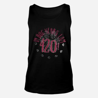 In Dog Years Im 420 Unisex Tank Top - Seseable