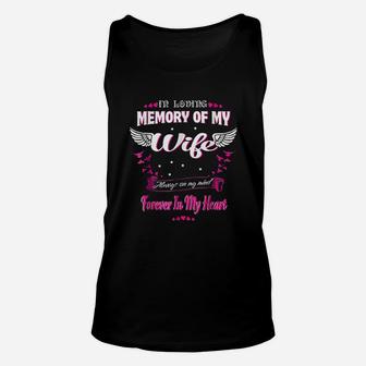 In Loving Memory Of My Wife My Wife Lives In Heaven Unisex Tank Top - Seseable