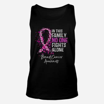 In This Family No One Fights Alone Awareness Unisex Tank Top - Seseable