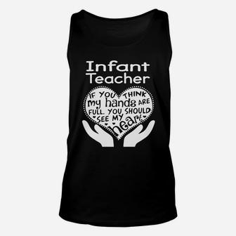 Infant Teacher Full Heart Job ideas Unisex Tank Top - Seseable