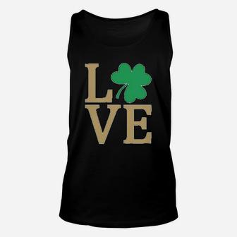 Irish Clover Love St Patrick's Day Cute Irish Unisex Tank Top - Seseable